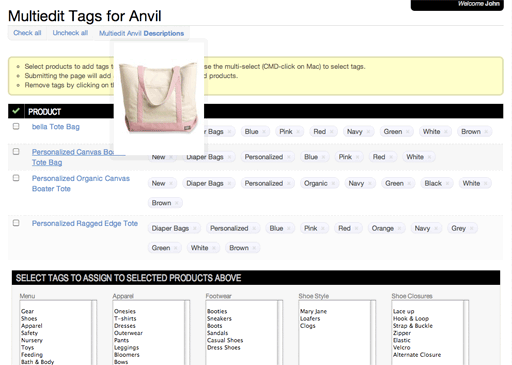 Honest Engine Admin: Multiedit Tags